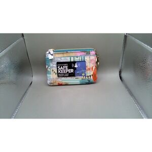 Safekeeper RFID Blocking Card Case Wallet Travel Print ID Window Key Ring New